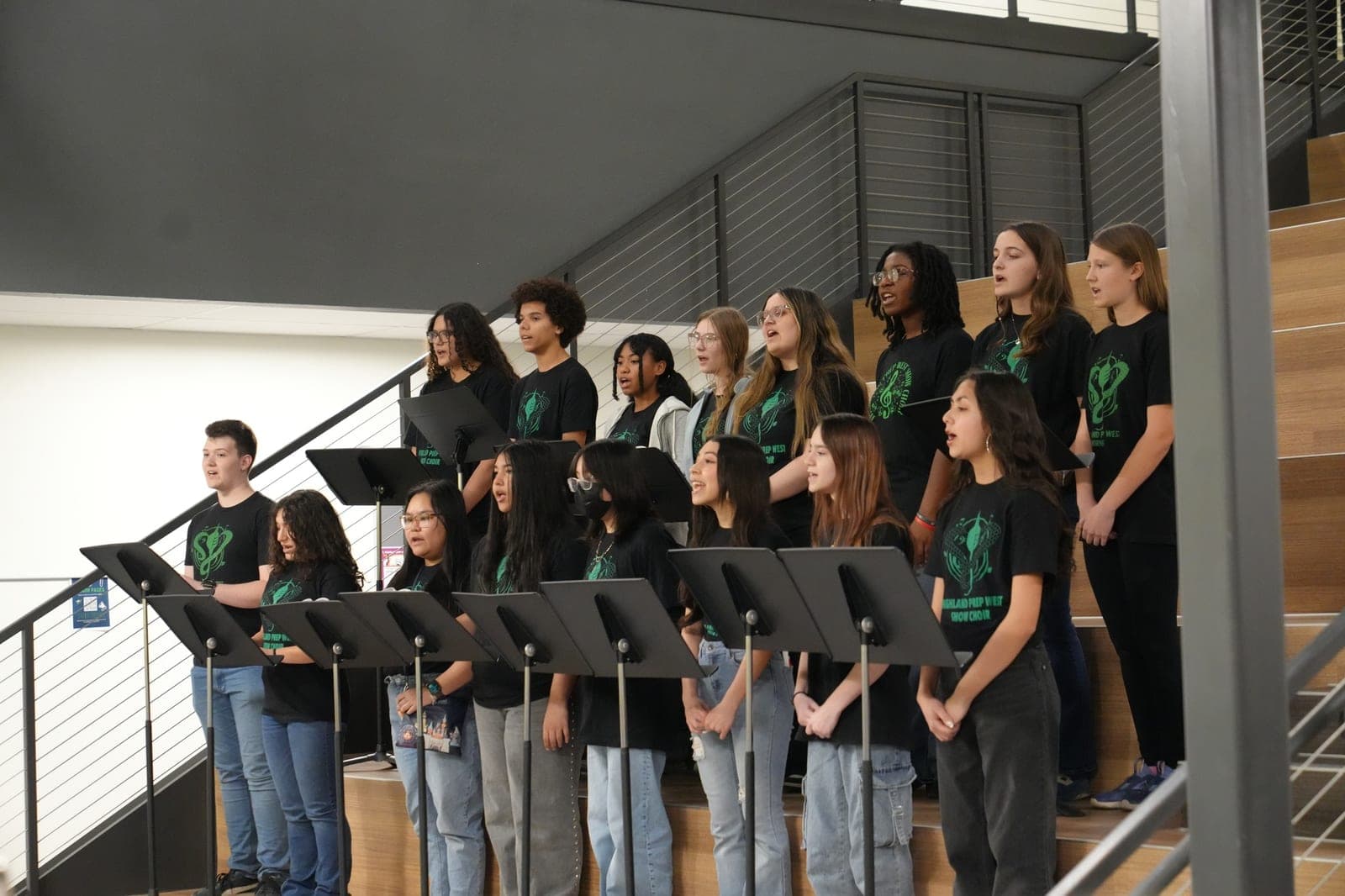 A Highland Prep West choir class